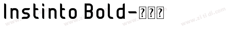 Instinto Bold字体转换